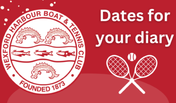 Tennis – Dates for your diary