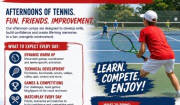 Junior Tennis Summer Camps 13th to 16th July